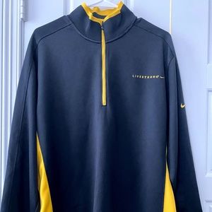 Nike Livestrong 1/4 Zip ThermaFit Pullover L Black